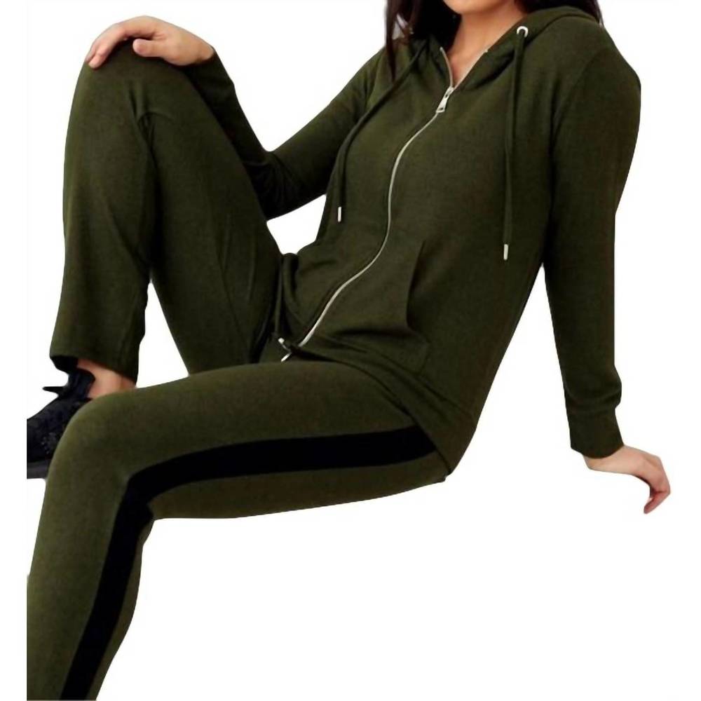NEW FRENCH KYSS classic hoodie in sage